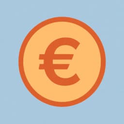 Münze mit Euro-Symbol